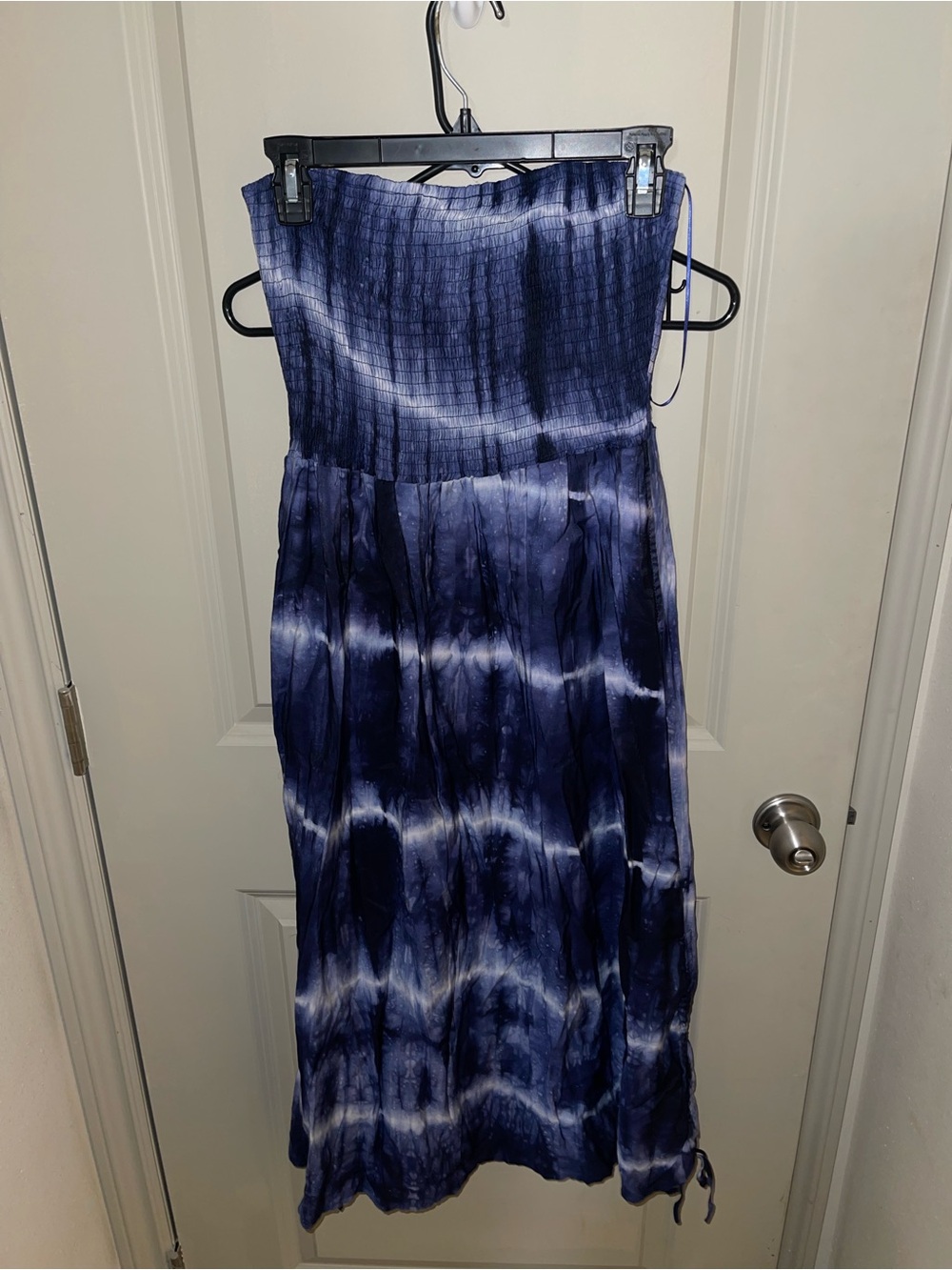 Final Touch Blue Tie-Dye Dress